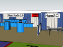 The Ham Radio 2.0 setup at Hamvention will look something like this. [Hamvention graphic]